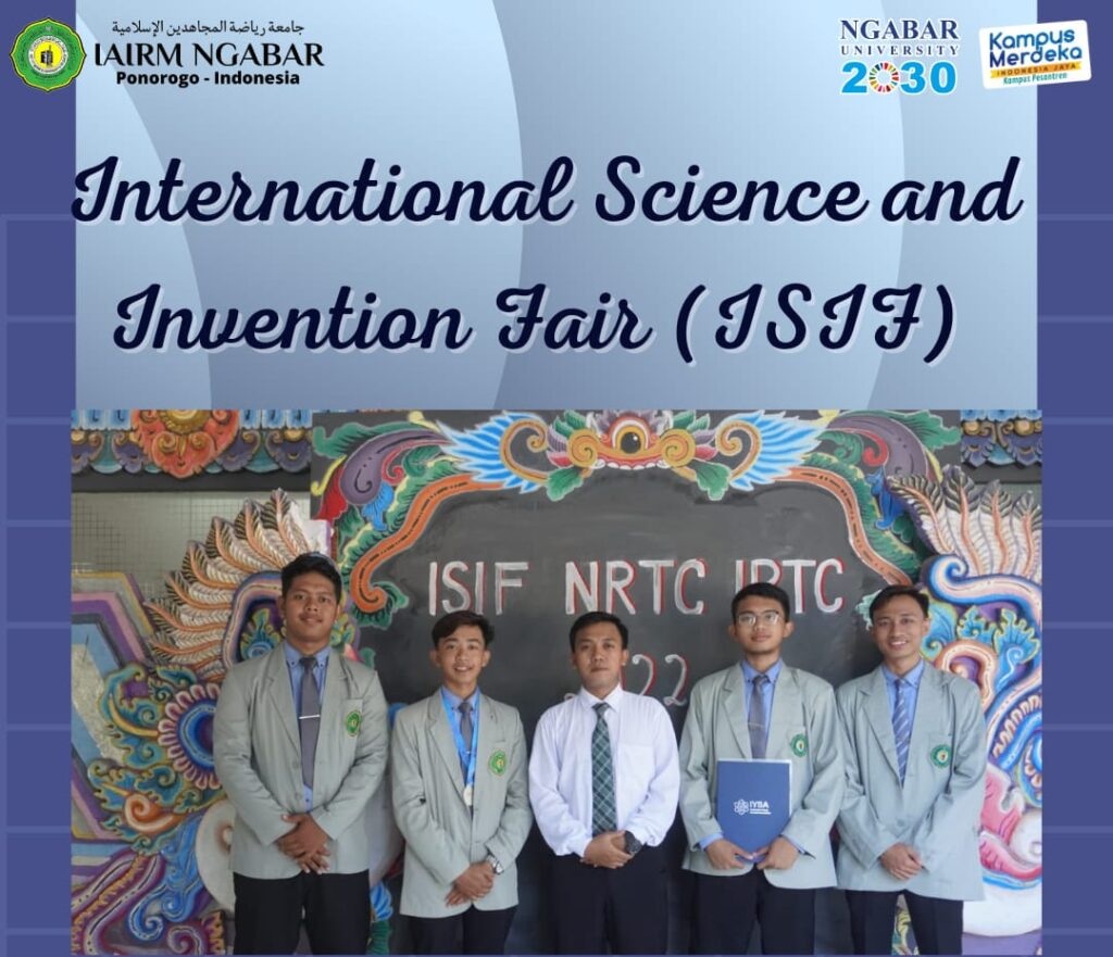DUA MAHASISWA FAKULTAS SYARI'AH MEMPEROLEH “MEDALI SILVER” DI INTERNATIONAL SCINCE AND INVENTION FAIR (ISIF) BALI 2022